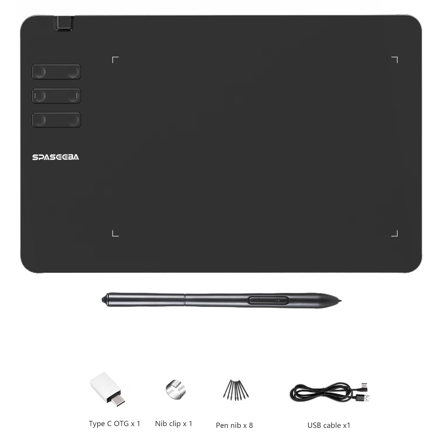 SPASEEBA T605 Ultra Thin Graphics Tablet with 8192 Pen Pressure product image