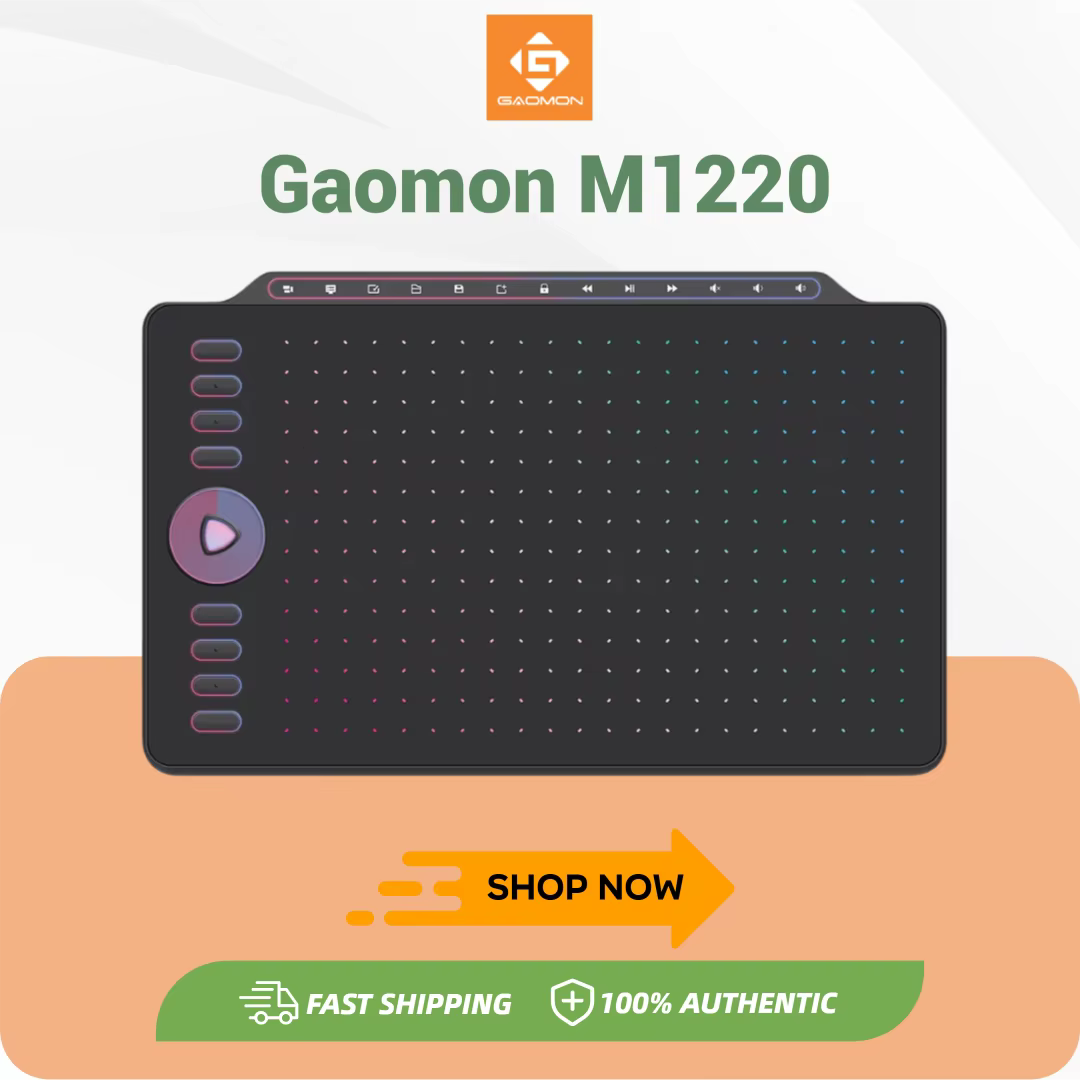 GAOMON M1220 12″ Drawing Tablet with 8192 Levels & Keys product image