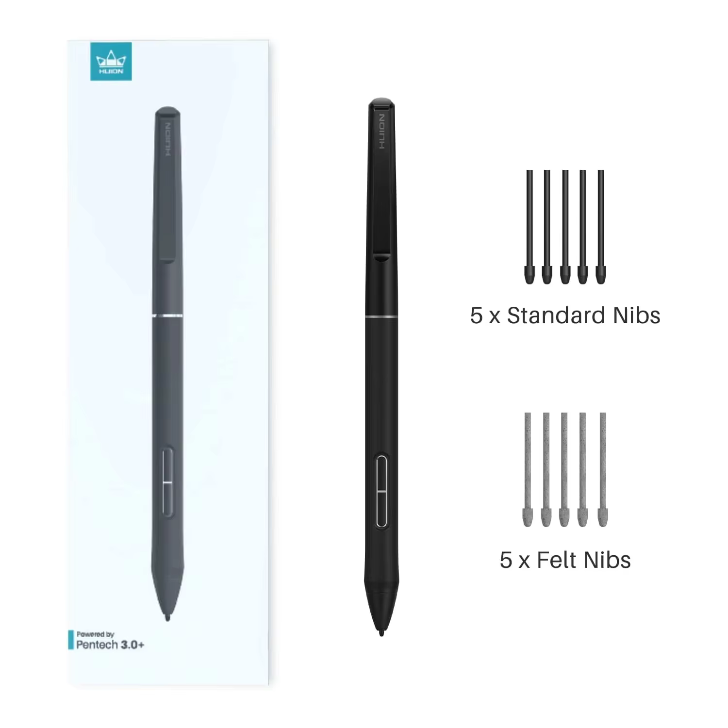 HUION PW550S Battery-Free Stylus Slim 9.5mm Pen product image