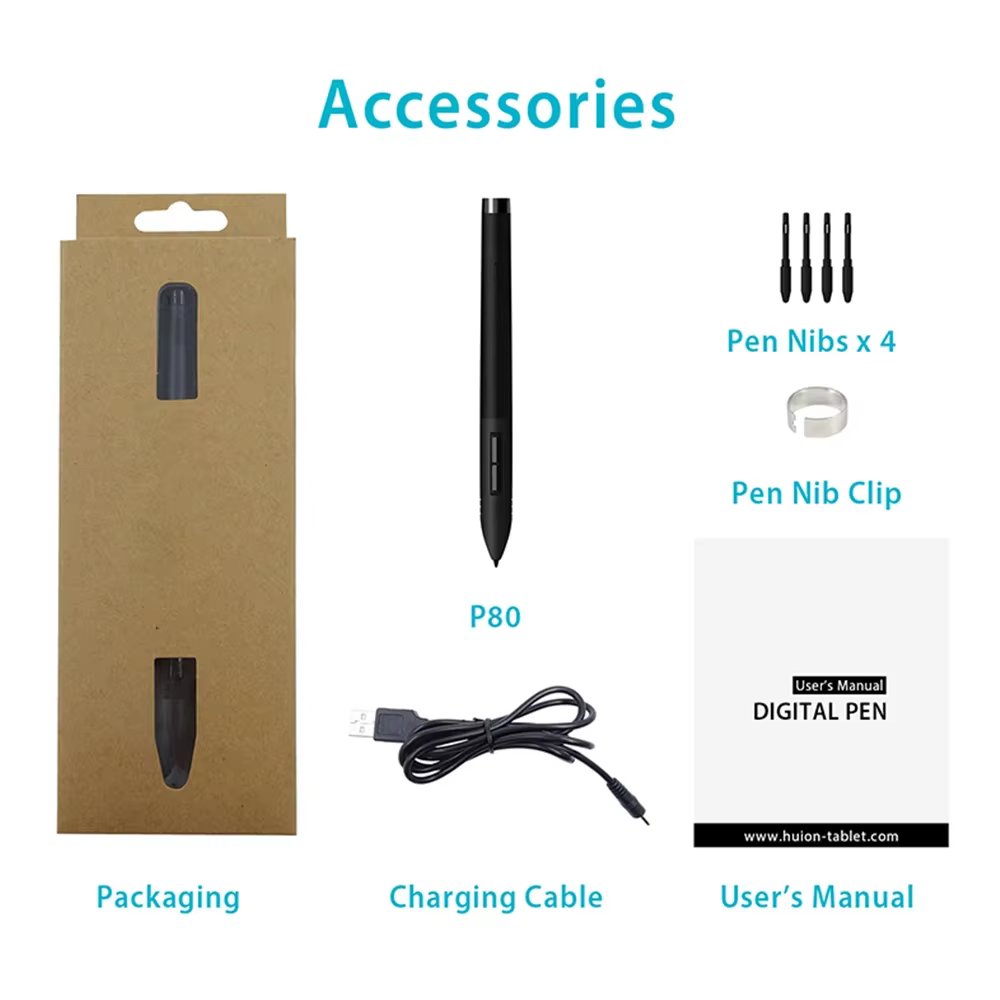 PEN80 Rechargeable Digital Pen for Huion & GAOMON Tablets product image