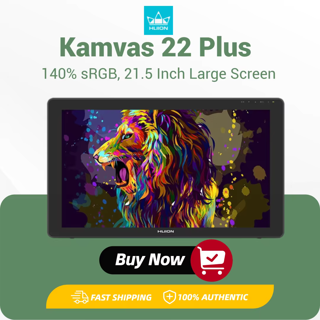Huion Kamvas 22 Plus 21.5″ Graphics Drawing Tablet product image