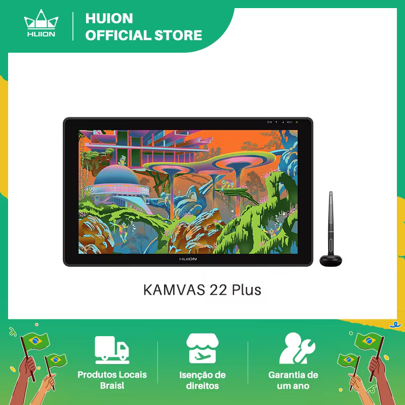 HUION Kamvas 22 Plus 21.5″ QLED Pen Display 140% sRGB product image