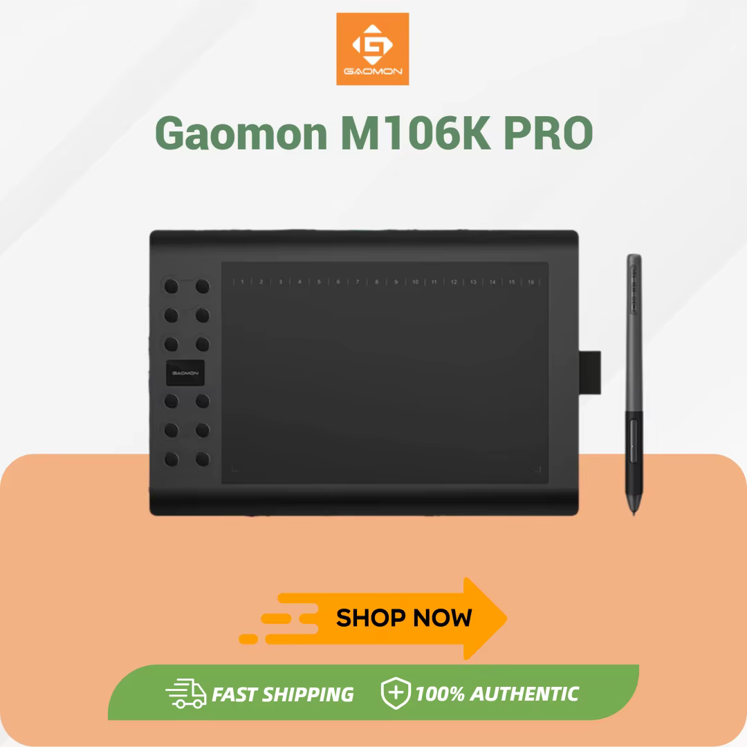 GAOMON M106K PRO 10″ Graphics Drawing Tablet with Tilt Stylus product image