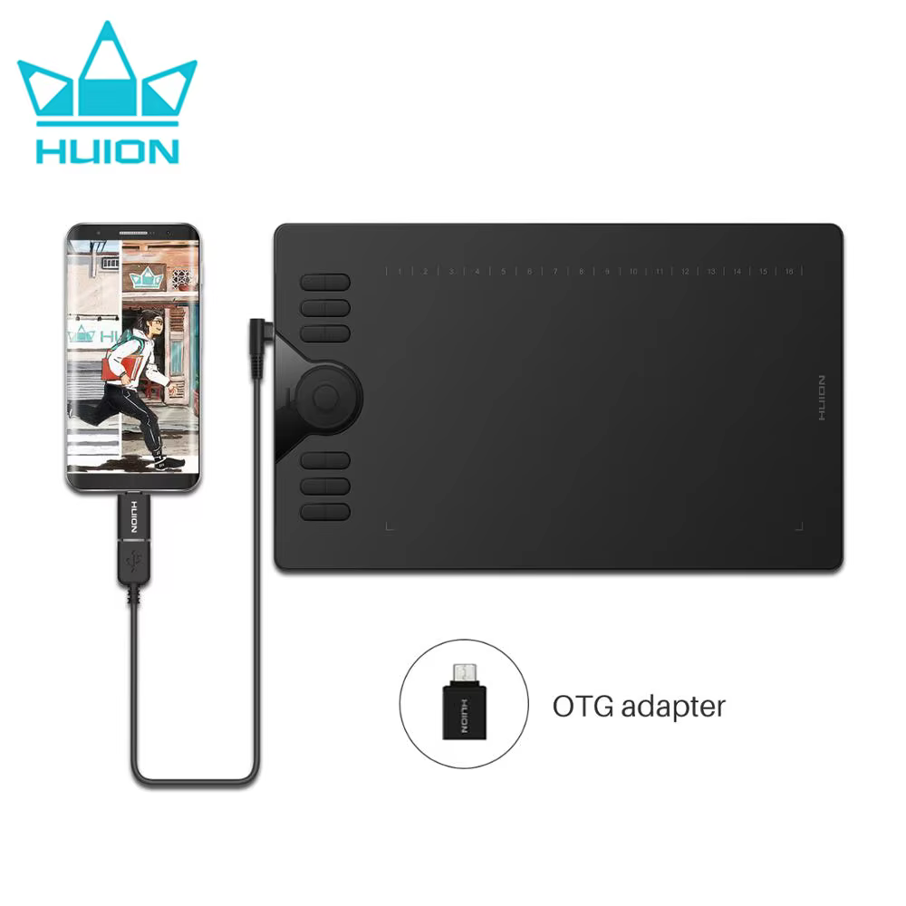 Huion HS610 10×6.25in Graphics Drawing Tablet with Stylus product image
