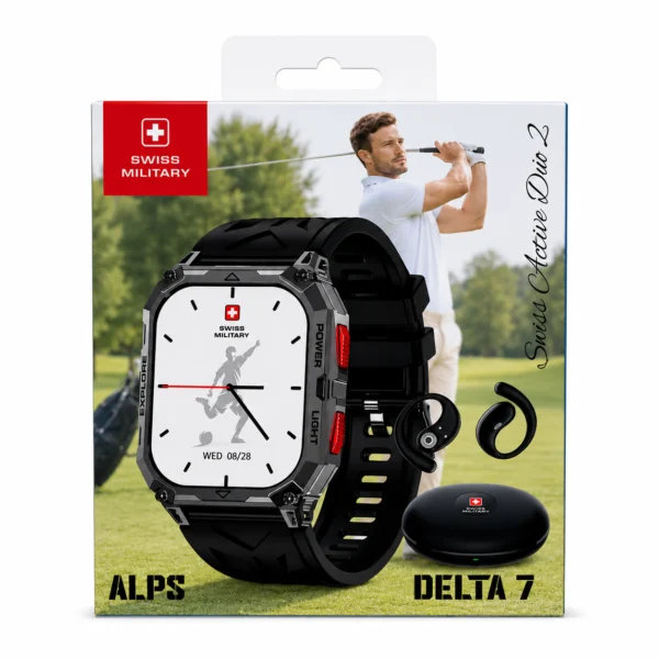 Swiss Military ALPS Delta 7 Smartwatch with Earbuds