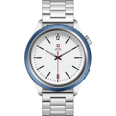 DOM 8 Smartwatch with Blue Steel Strap