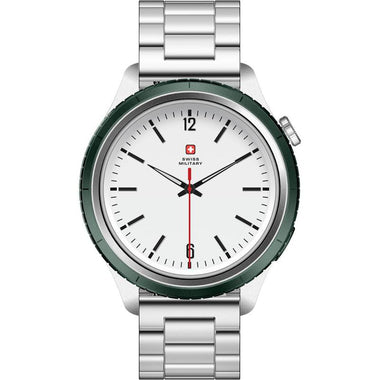 DOM 8 Smartwatch with Green Steel Strap