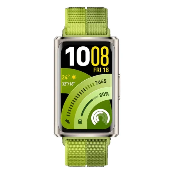 Huawei Band 11 Pro Fitness Band with Green Nylon Strap