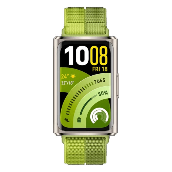 Huawei Band 11 Pro Fitness Band with Green Nylon Strap