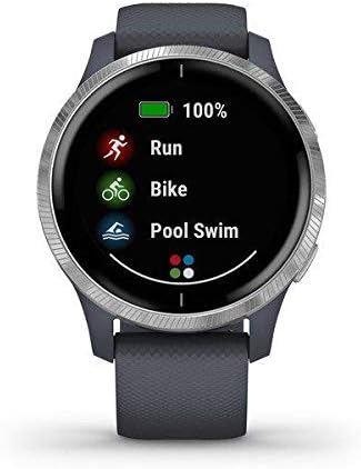 Garmin Venu Smartwatch Blue Granite Silver AMOLED