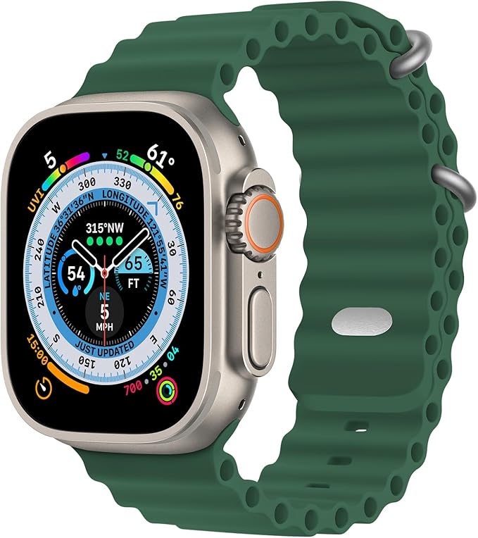 PROTECT Ocean Band Strap for Apple Watch 42-49mm Green