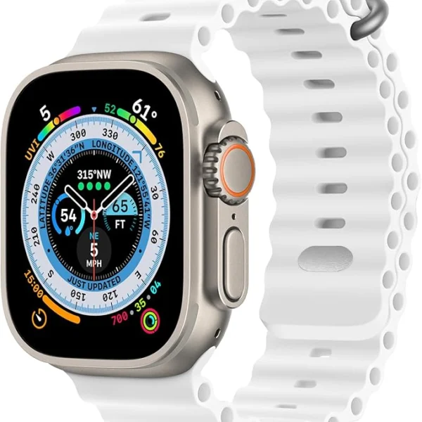 PROTECT Ocean Band Watch Strap for Apple Watch 38-41mm White