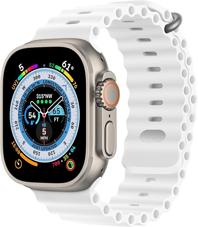 PROTECT Ocean Band Watch Strap for Apple Watch 38-41mm White