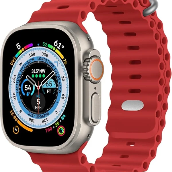 PROTECT Ocean Band Strap for Apple Watch 38/40/41mm Red