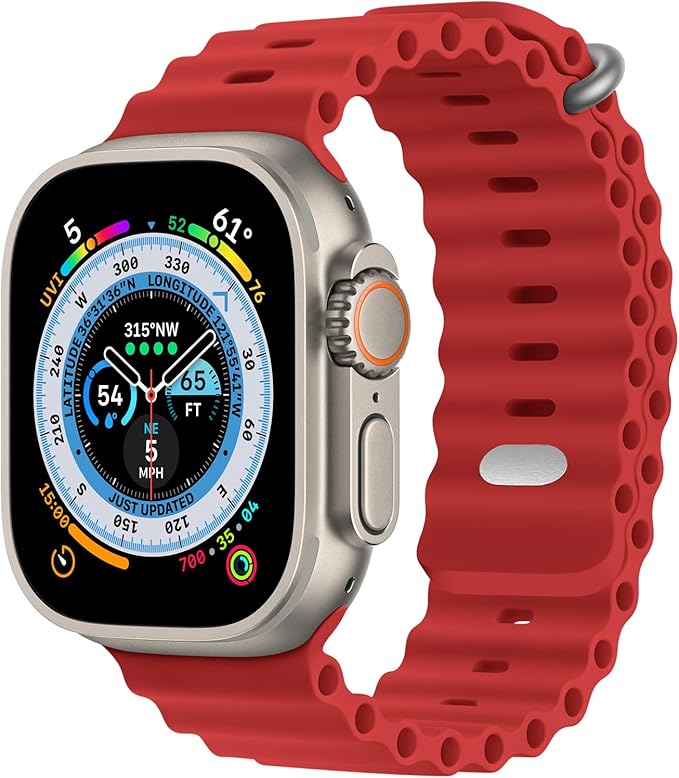 PROTECT Ocean Band Strap for Apple Watch 38/40/41mm Red