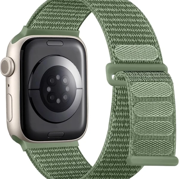 PROTECT Nylon Band Watch Strap for Apple Watch 42-45mm Green