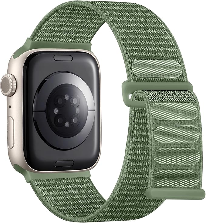 PROTECT Nylon Band Watch Strap for Apple Watch 42-45mm Green