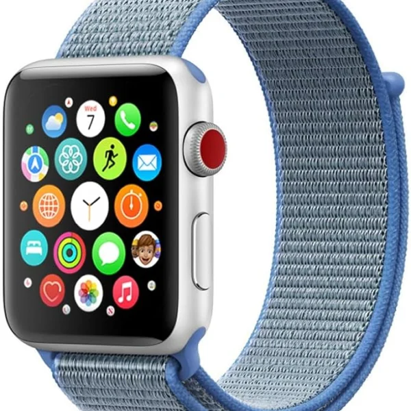 PROTECT Nylon Band Watch Strap for Apple Watch 42/44/45mm Blue