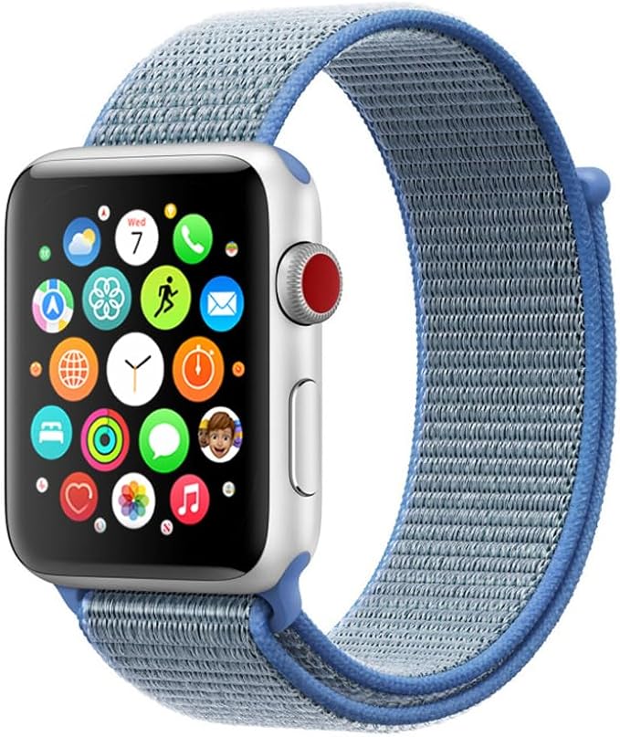 PROTECT Nylon Band Watch Strap for Apple Watch 42/44/45mm Blue