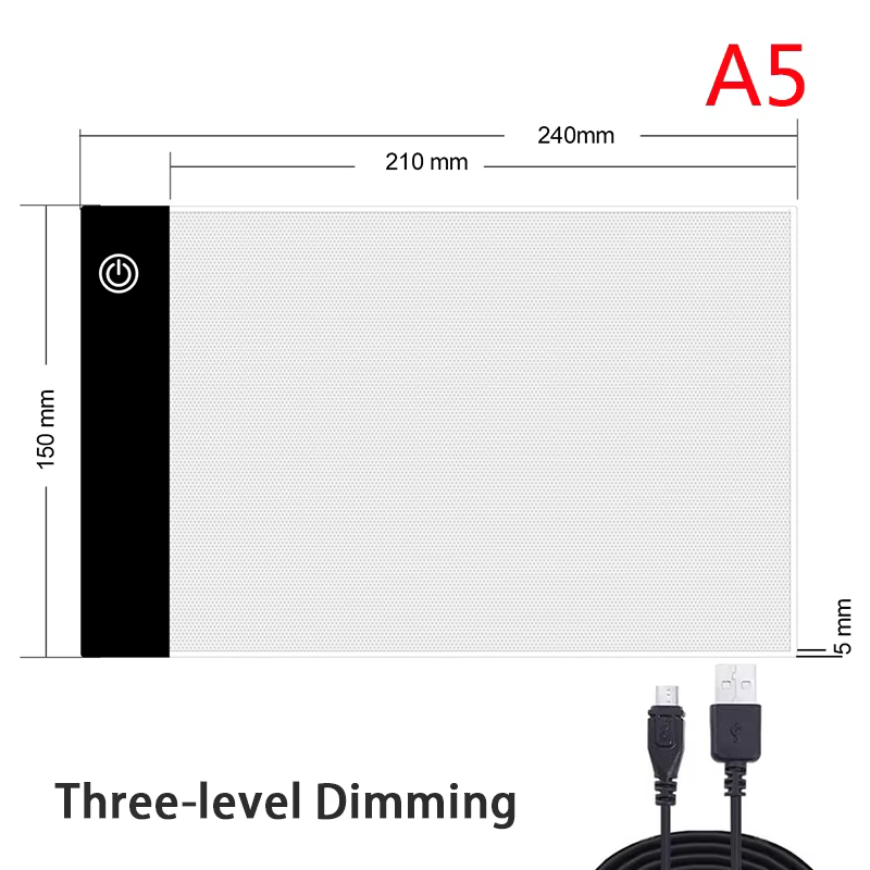 Elice A3 A4 A5 LED Tracing Light Pad USB Powered