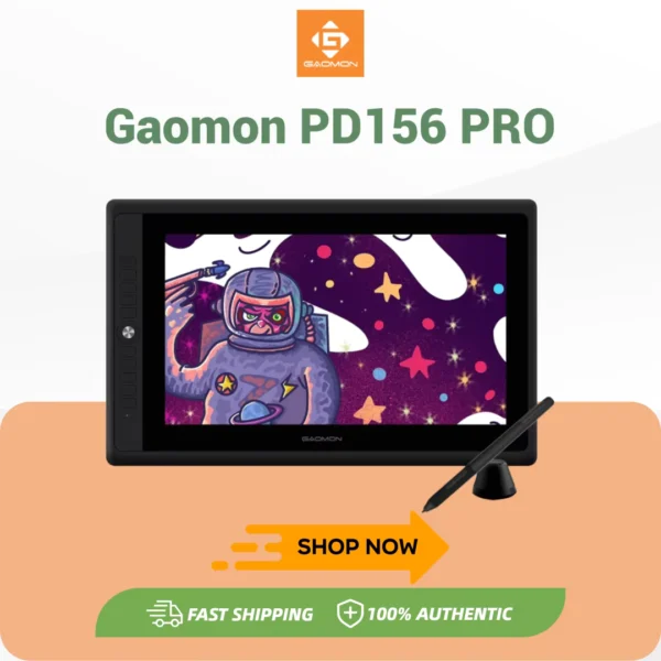 GAOMON PD156PRO 15.6" Graphics Tablet with Battery-Free Pen