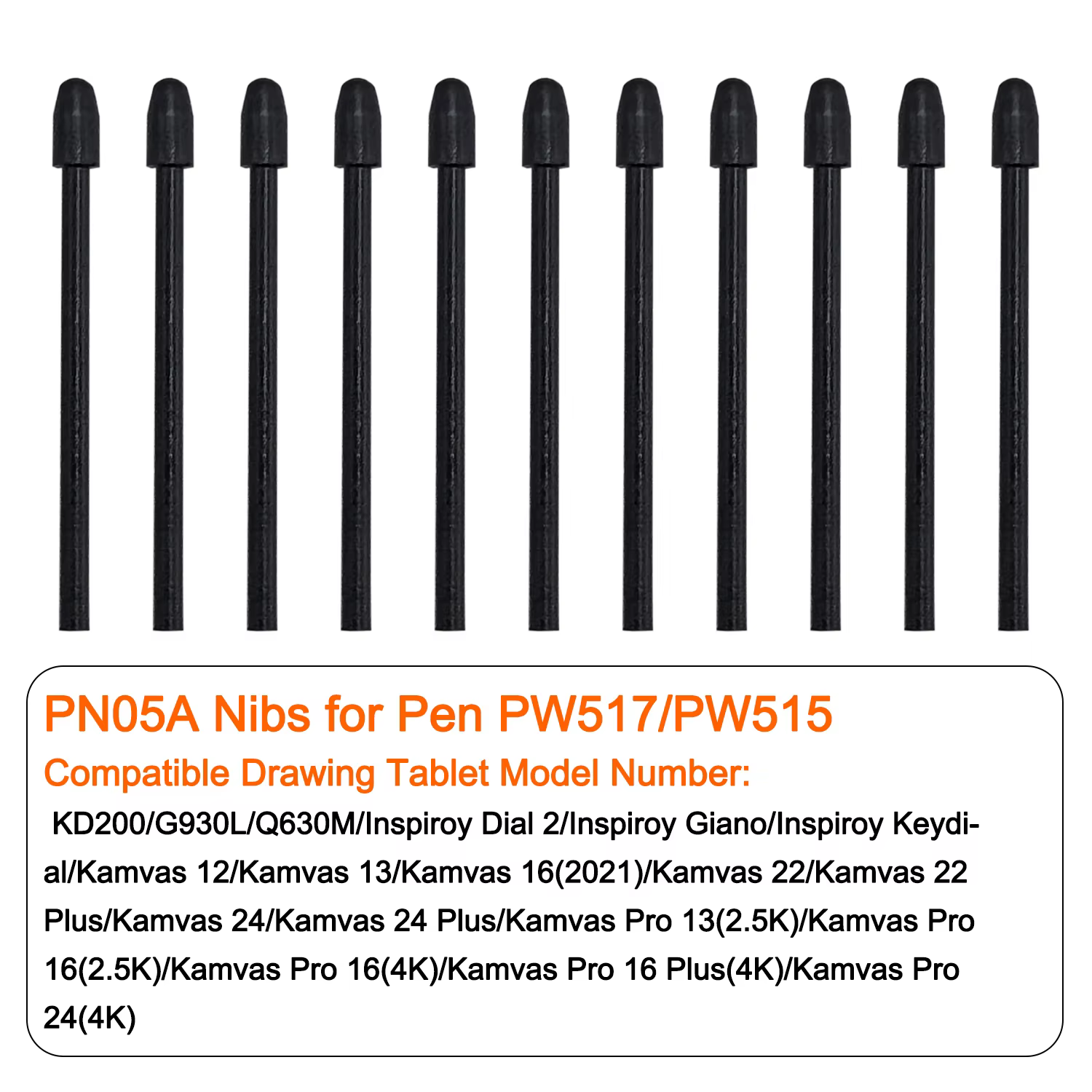 HUION PN05A Replacement Pen Nibs for PW517 Stylus