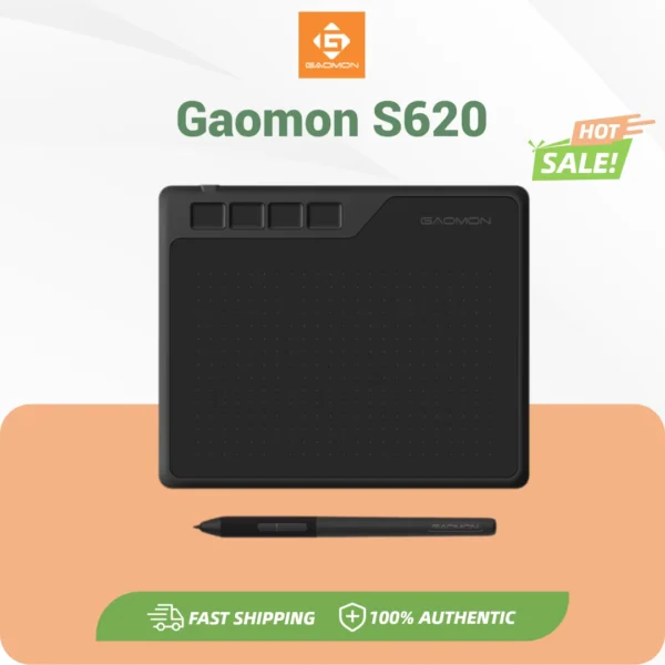 GAOMON S620 Portable Graphics Tablet 6.5x4 Inch