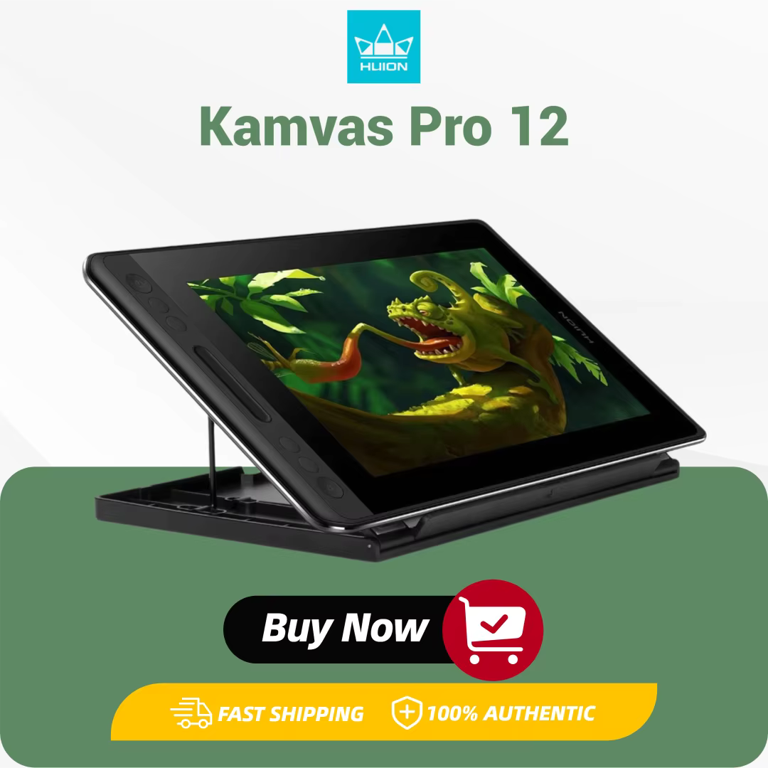 HUION Kamvas Pro 12 Pen Display with Anti-Glare Screen