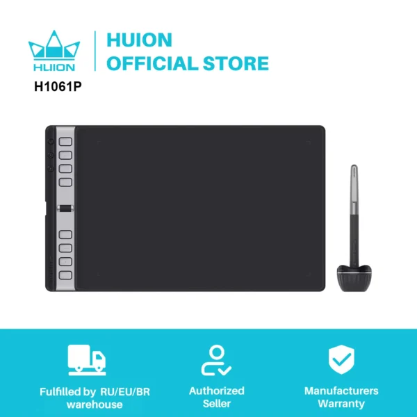 HUION Inspiroy 2L Drawing Tablet with Scroll Wheel & Shortcut Keys