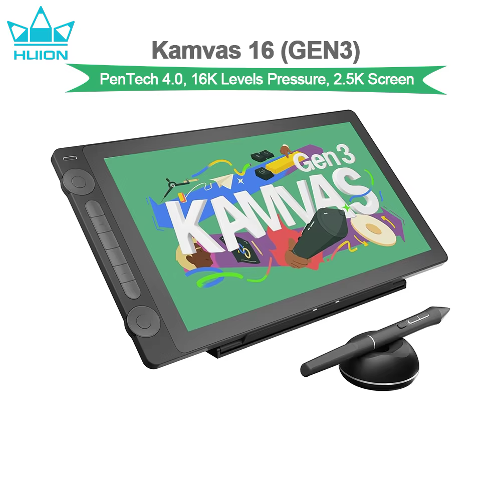 Huion Kamvas 16 Gen3 15.8" 2.5K QHD Drawing Tablet
