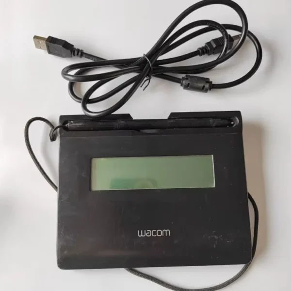 Used Wacom STU-300 LCD Signature Pad with Pen and USB