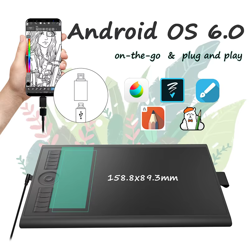 GAOMON M10K PRO Graphics Tablet with Battery-Free Stylus product image