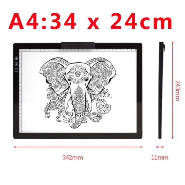 A3/A4 Wireless Rechargeable Light Pad for Artists