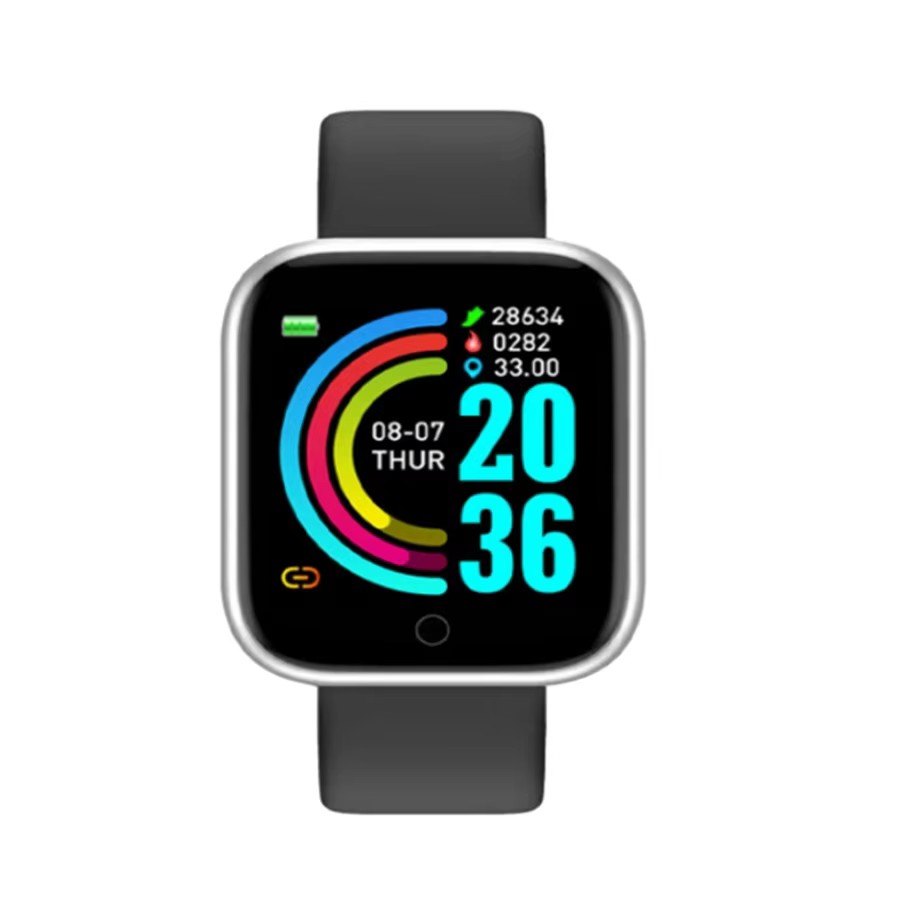 CHAOGENB Silicone Smart Fitness Watch with Heart Rate product image