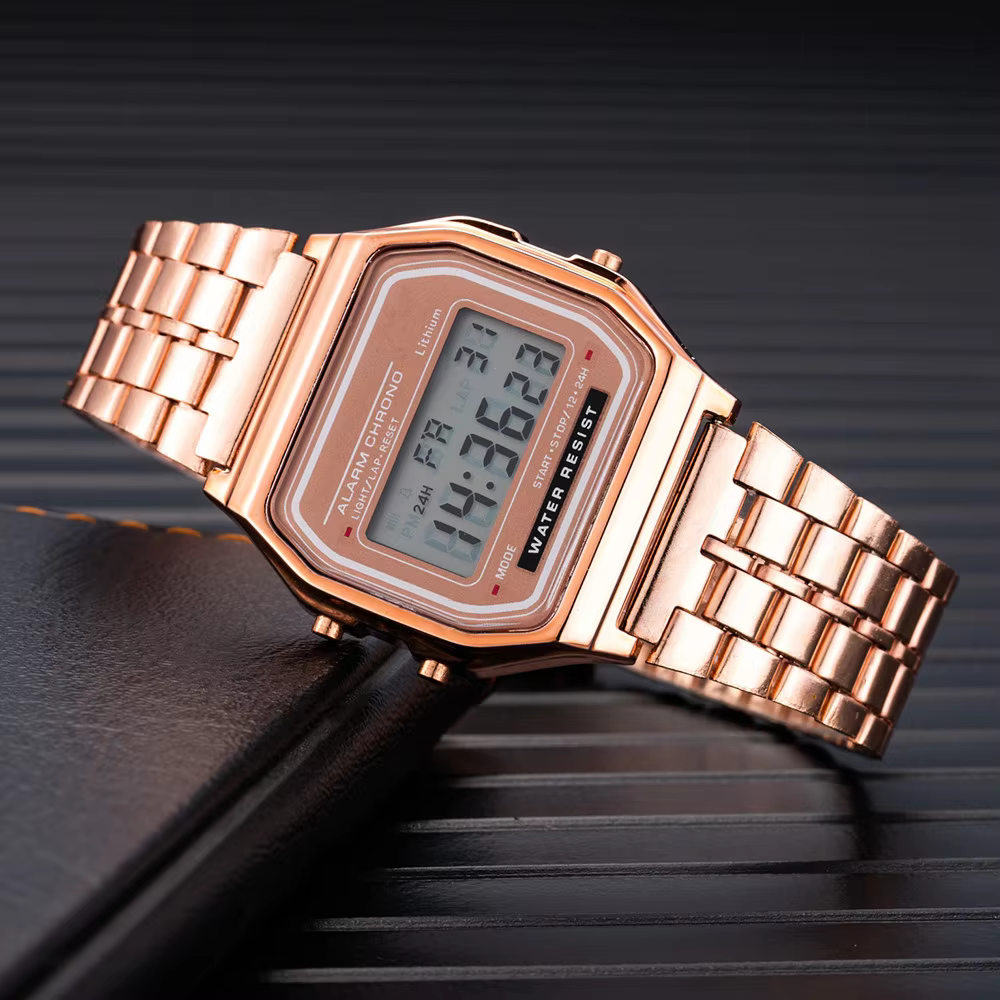 Luxury LED Digital Stainless Steel Watch for Men product image