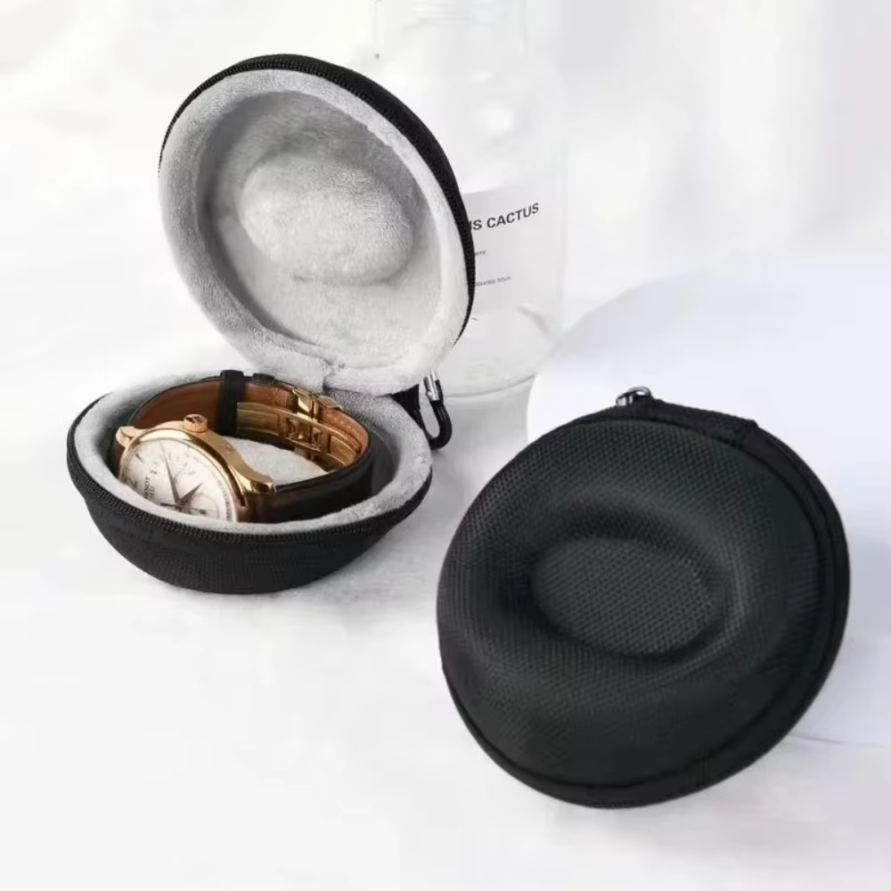Portable Leather EVA Single Watch Travel Storage Case product image