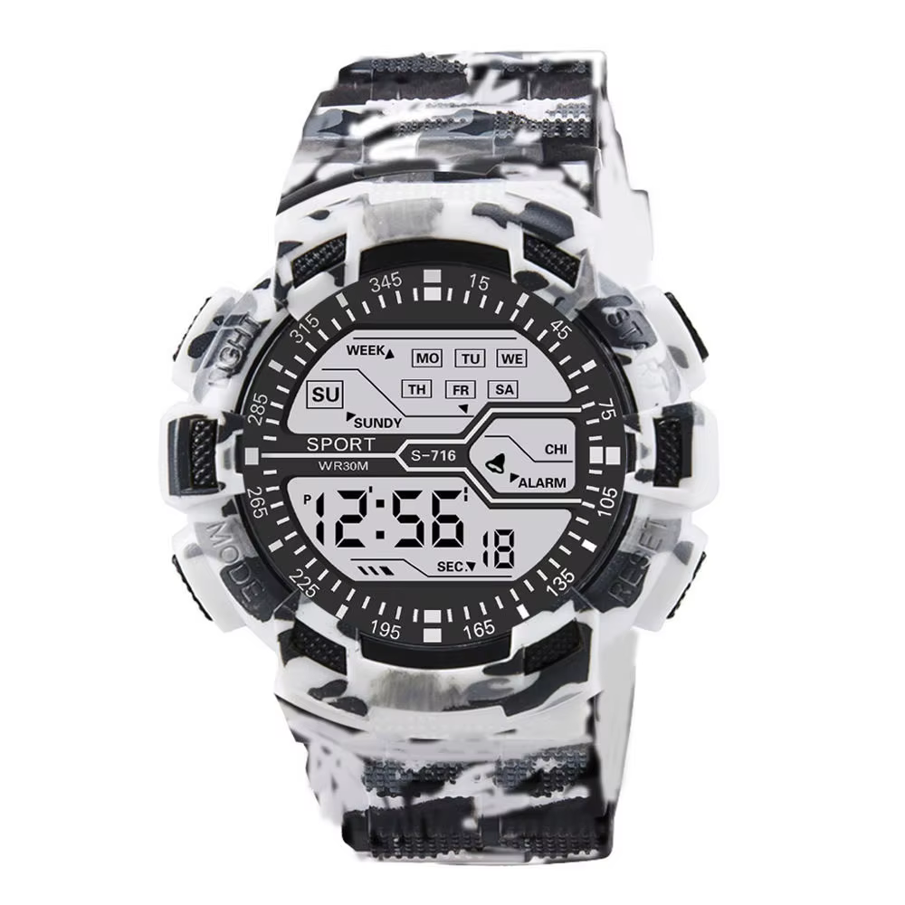 YIKAZE Men’s Outdoor Sports LED Digital Watch Waterproof product image