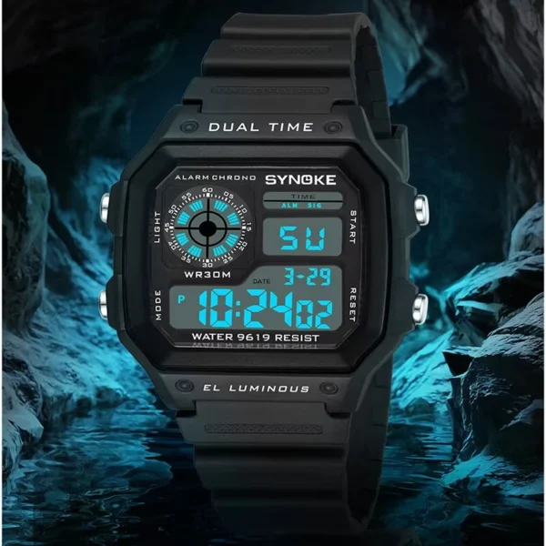 SYNOKE Digital Sports Watch Waterproof Multifunctional