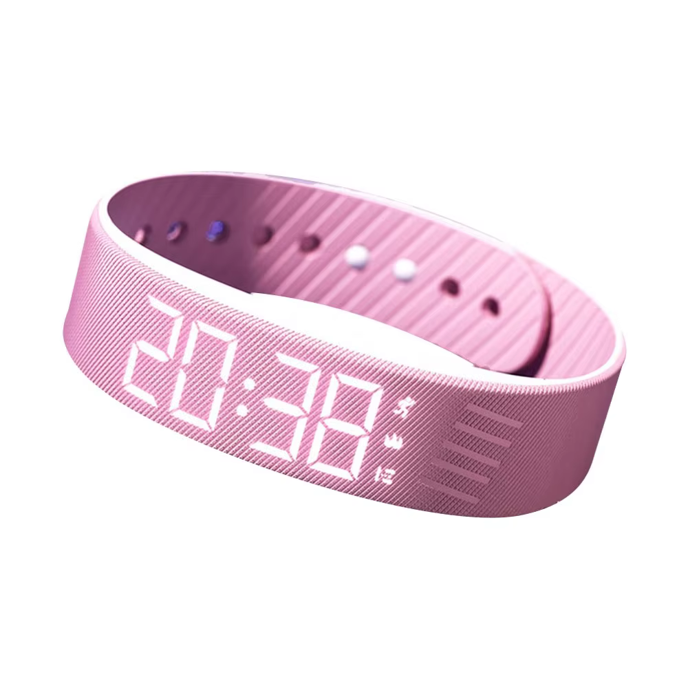 Adjustable Silicone Vibration Alarm Clock Bracelet product image