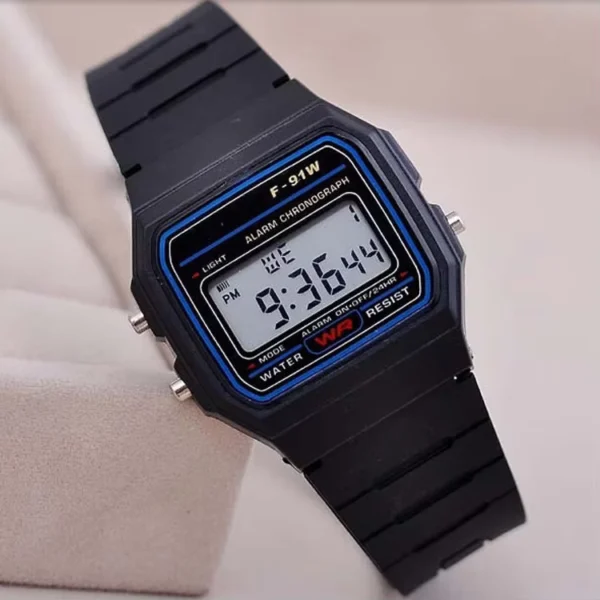 Unisex Vintage Digital LED Sports Watch Alloy Case