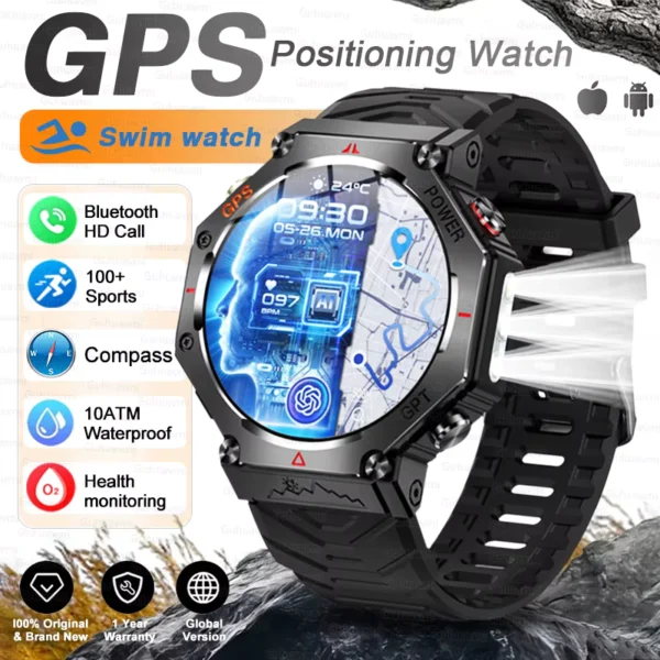 T-Rex 3 Ultra Military Grade GPS Smartwatch 10ATM Waterproof