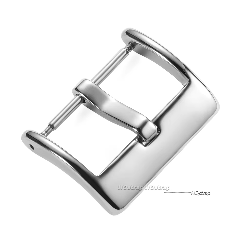 Stainless Steel Watch Band Buckle 16-22mm Silver Black product image