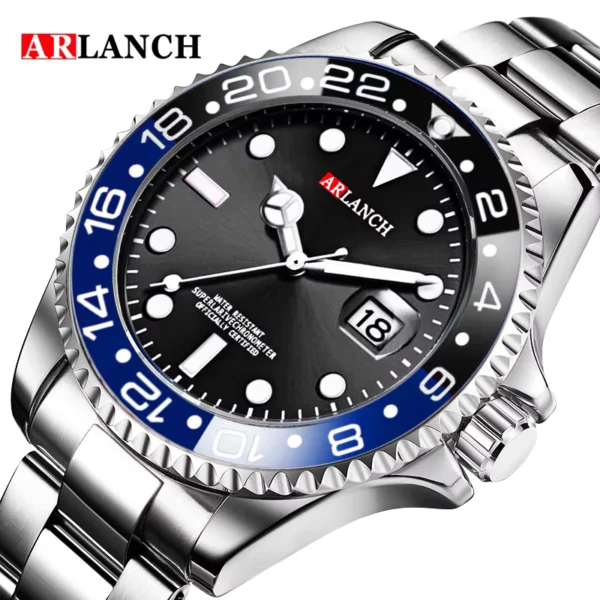 ARLANCH Stainless Steel 40mm Business Quartz Watch