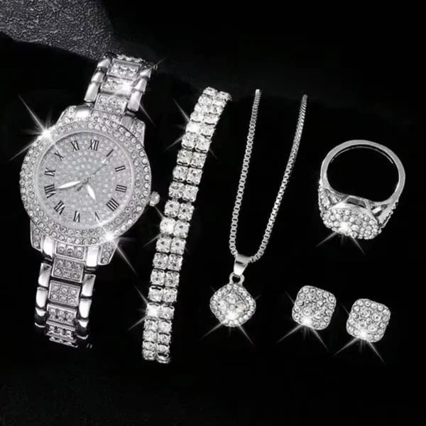 RUNERR Alloy Starry Charm Roman Numeral Quartz Watch