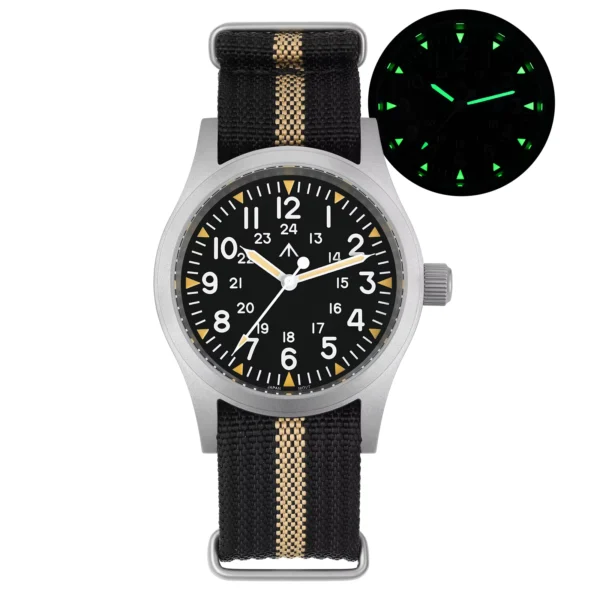 Militado ML05 Vintage Watch with Sweep Second Quartz Movement
