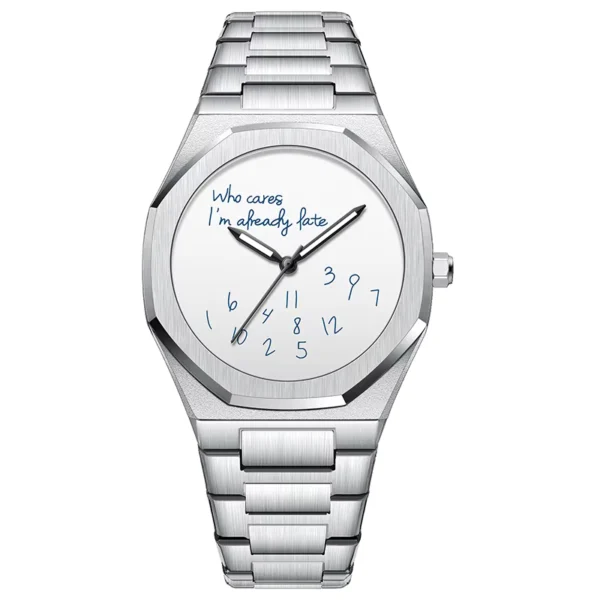 Elegant Men's Classic Arabic Numeral Steel Watch
