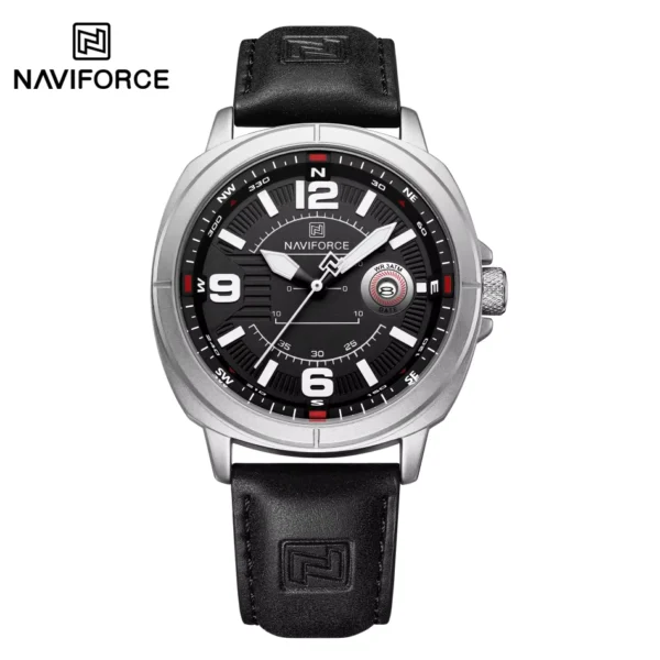 NAVIFORCE NF8078 Men's Quartz Watch with PU Band