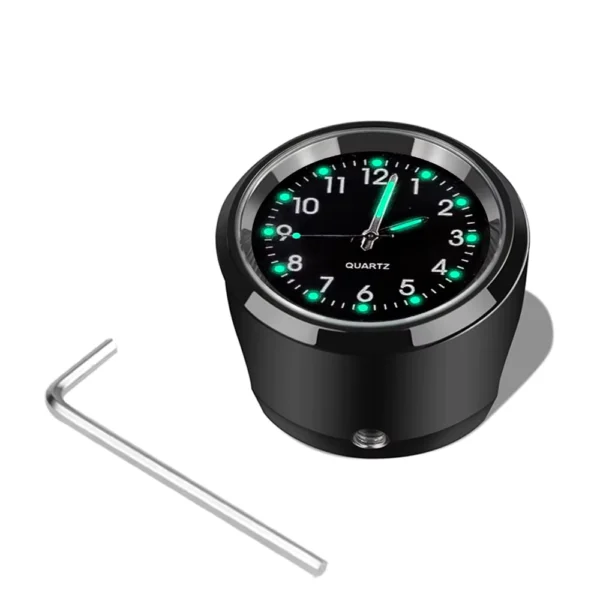 Aluminum Quartz Waterproof Handlebar Mount Clock