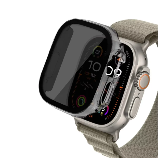 Privacy Tempered Glass Case for Apple Watch Series