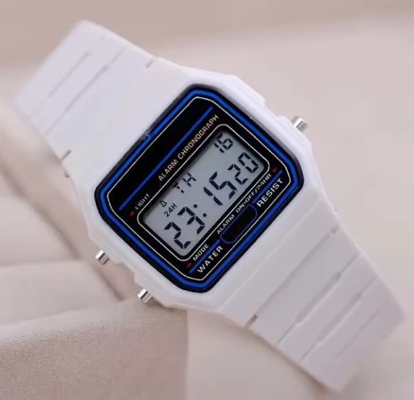 Men's Sports LED Digital Watch with Silicone Band